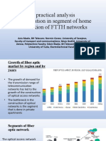 A Practical Analysis of Attenuation in Segment of Home Installation of FTTH Networks