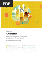 DELOITTE DI CIO CIO Insider Maximizing The Impact of Tech Investments in The New Normal