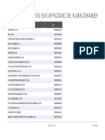 Est. Certificados en Capacidad de Almacenamiento y Acondicionamiento de Dispositivos M Dicos