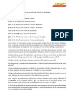 Atividade 1 - Cálculo de Medicação e Vias de Admin. - Prof. Me. Andrey Hudson