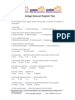 Cambridge General English Test