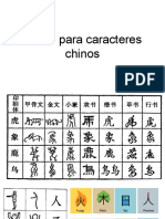 Trazos para Caracteres Chinos