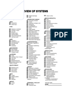 Review of Systems: Skin Musculoskeletal