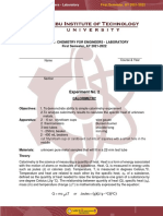 Chem181: Chemistry For Engineers - Laboratory First Semester, AY 2021-2022