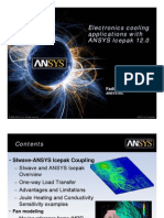 Electronics Cooling Applications With ANSYS Icepak 12.0