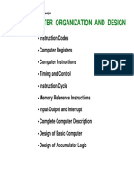 Basic Computer Organization & Design