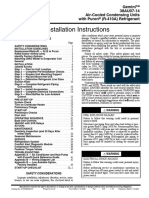 Installation Instructions: Gemini™ 38AU07-14 Air-Cooled Condensing Units With Puron (R-410A) Refrigerant