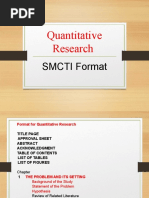 Quanti Research Format - Graduate School