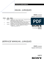 Service Manual (Unique) : History Information For The Following Manual