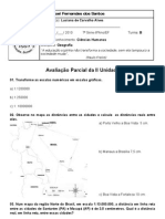 Teste de Geografia Da Ii Unidade - 7 Série