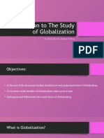 Introduction To The Study of Globalization