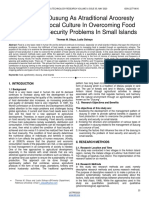 The Role of Dusung As Atraditional Arooresty Pattern and Local Culture in Overcoming Food Security and Security Problems in Small Islands