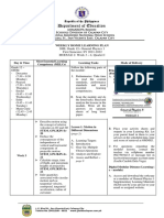 Department of Education: Weekly Home Learning Plan