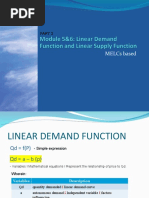 Module 5&6 - Linear Demand Function and Supply Function (Application) - Part 2