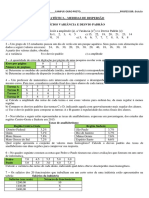 Exercícios-Variância e Desvio Padrao