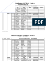 Dokumen - Tips - List of Sick Doctors Covid 19 Positive 2020 6 15 List of Sick Doctors Covid 19