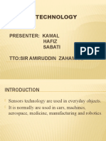 Sensor Technology: Presenter: Kamal Hafiz Sabati Tto:Sir Amiruddin Zahamail