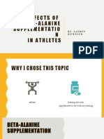 Beta Alanine Supplementation Presentation