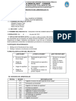 PLANIFICACIÓN DE PSICOMOTRICIDAD DEL PROYECTO de Hoy MIECOLES