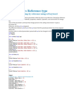 Value Type Vs Reference Type