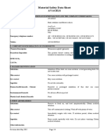 Material Safety Data Sheet Avagils