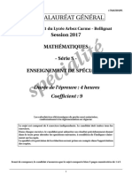 BACS Mathematiques 2017