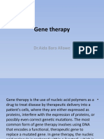 Gene Therapy: DR - Aida Bara Allawe