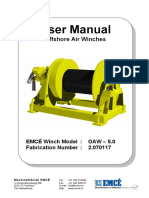 Oaw 5.0 - 5 Tonne Winch User Manual