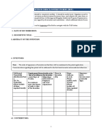 IDF-Template, Invention Disclosure Form