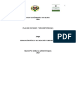 PLAN DE AREA EDUFISICA 2019 Octubre 2019