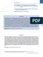 Efecto Del Extracto Etanólico de Las Hojas de Piper Aduncum, Procedente de Otuzco y Trujillo, en La Oxidación de La LDL Humana, in