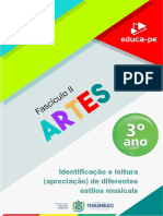 Fascículo - 2 - 3º - Ano - Arte (Identificação e Leitura (Apreciação) de Diferentes Estilos Musicais)