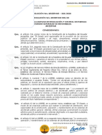 Regulación Nro. ARCERNNR-006 - 20