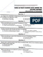 Change in Profit-Sharing Ratio Among The Existing Partners (Reconstitution of Partnership)