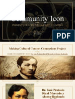 Community Icon: Presentation By: Nicole Anne C. Soria