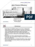 Distillation Column Efficiency