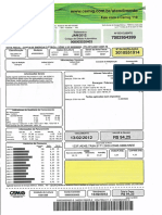 Conta Cemig - 2012