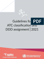 Guidelines For ATC Classification and DDD