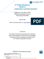 FY19 Public Meeting On Electronic Submissions and Data Standards Presentation