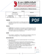 Procedure For Alerts and Modifications - AOC