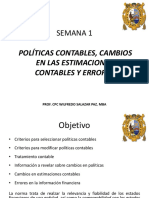 Politicas Contables, Cambio en Las Estimaciones Contables y Errores