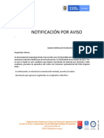 Notificación Por Aviso - 1036