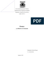 Ensayo - La Inflacion - Caso Venezuela