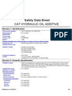 Cat Hydraulic Oil Additive: Safety Data Sheet