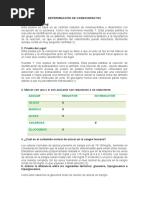 Determinación de Carbohidratos.