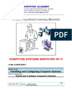 Competency-Based Learning Materials: Computer Systems Servicing NC Ii