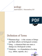 Pharmacology: By: Jan Michael Khalid L. Macarambon, RN