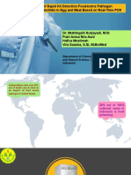 Salmonella Enteritidis in Egg and Meat Based On Real-Time PCR