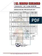 Calendarizacion Del Año Escolar 2021