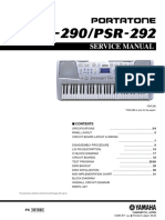 Service Manual: PSR-290 PSR-292 Is Only For The Export